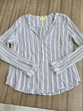 Roller Rabbit Button Down Gauze Blouse